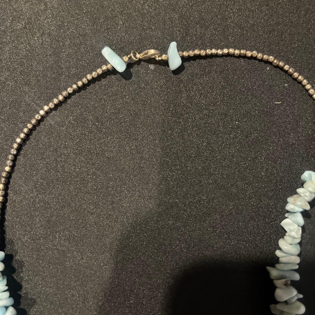 【未着用】ラリマー　ネックレス　※ケース付