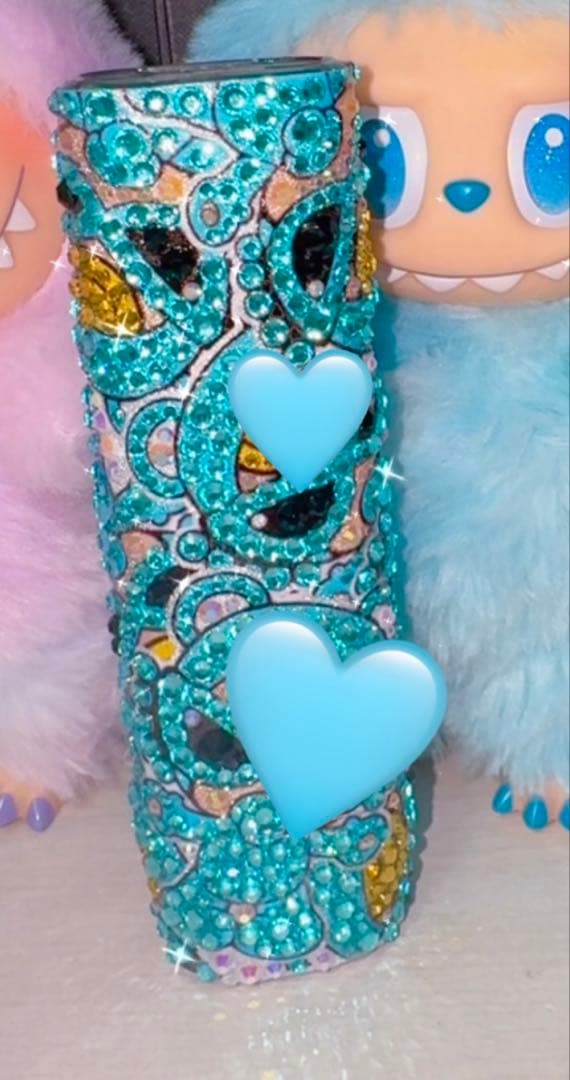 iQOS アイコス イルマワン デコケース ハードケース使用 水色 キラキラ