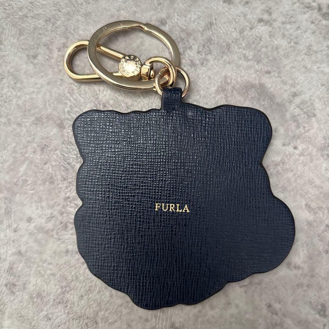フルラ x ハローキティ 限定コラボキーリング　ネイビー　FURLA
