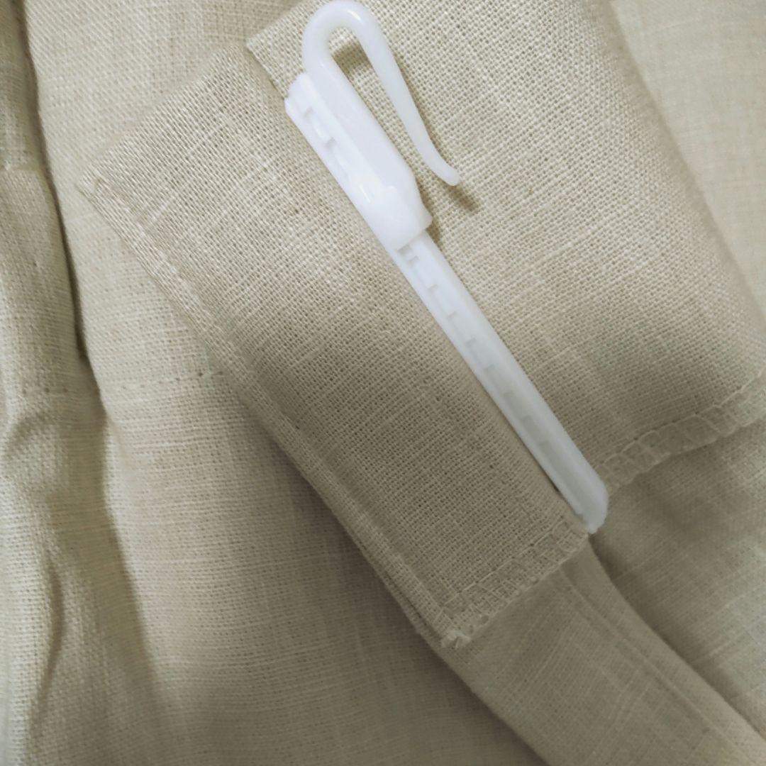 リネンカーテン 青磁色