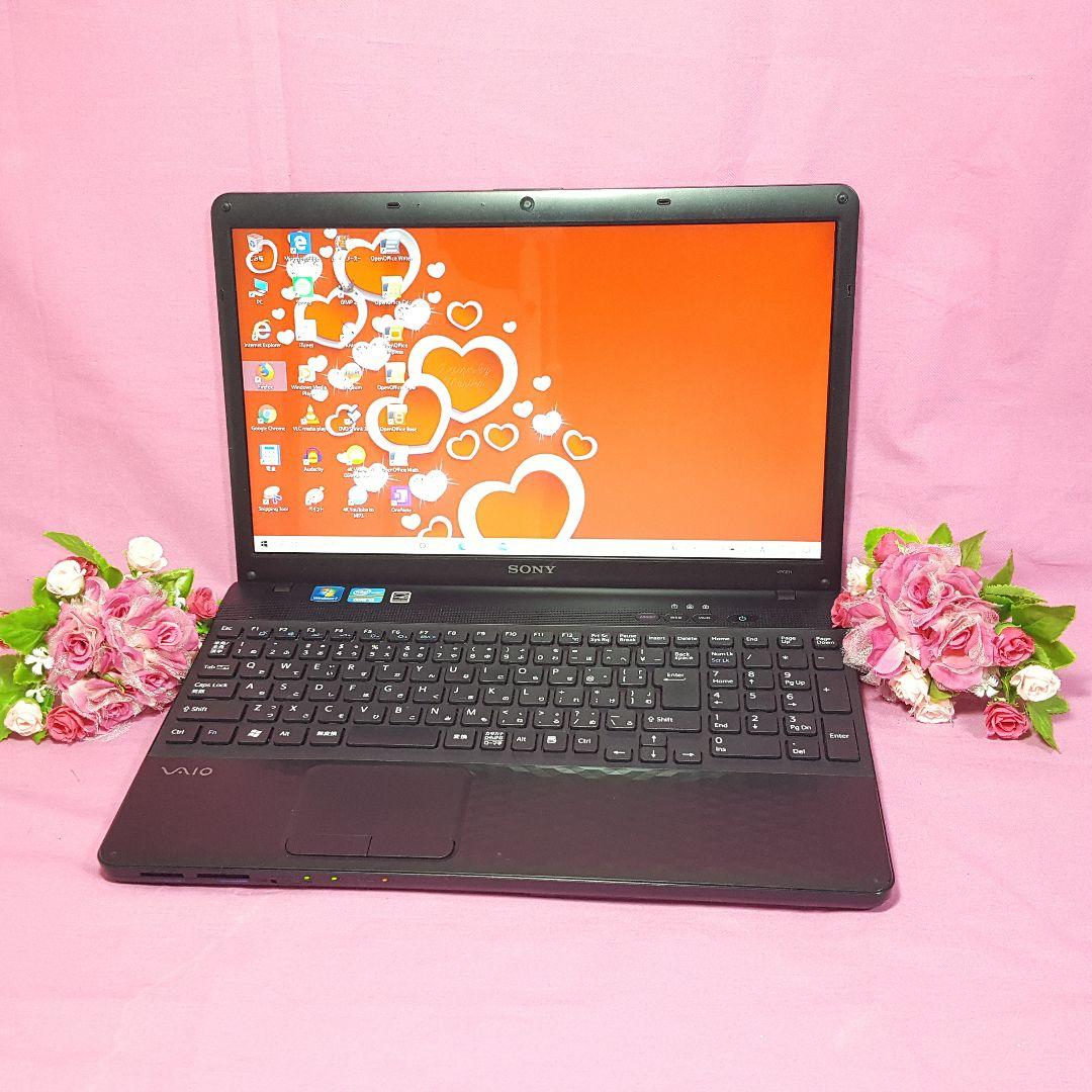 ソニ!キラキラVAIO!Core-i5!新品SSD256G&8G!Win11