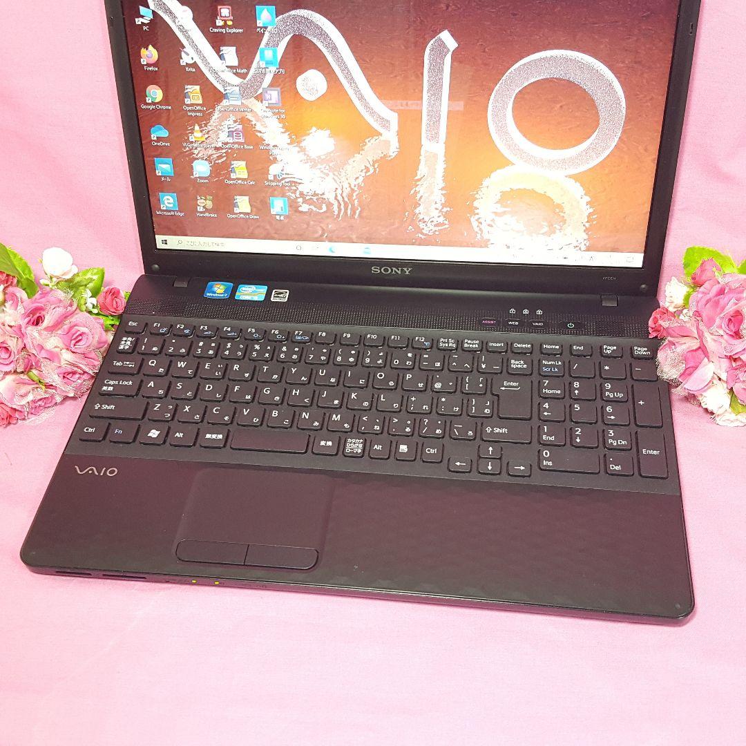 ソニ!キラキラVAIO!Core-i5!新品SSD256G&8G!Win11
