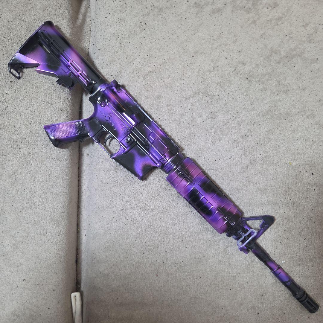 ゲームスキン風迷彩電動ガン動作確認済み