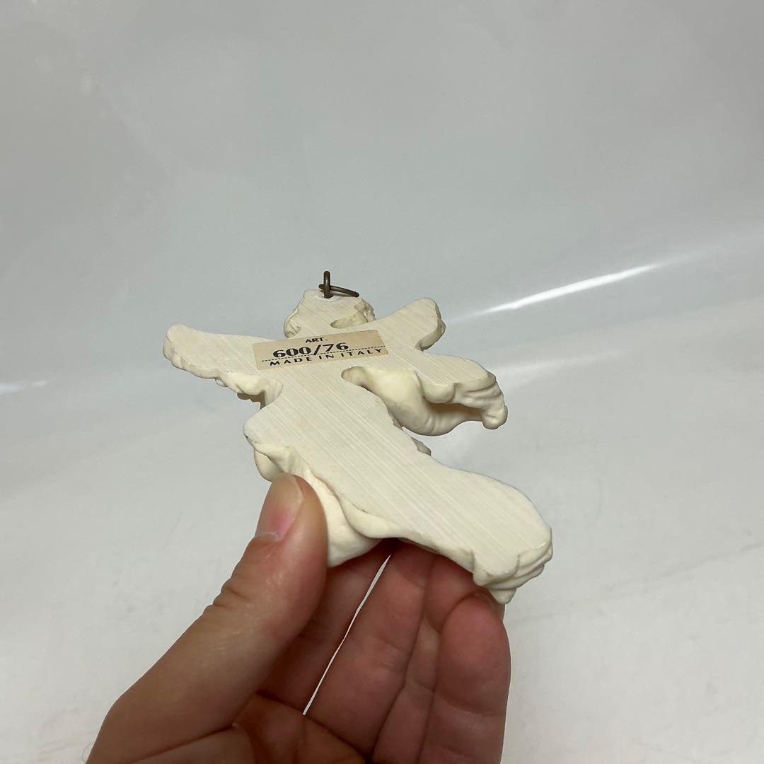 ホワイト天使　置物　壁掛け　イタリア製