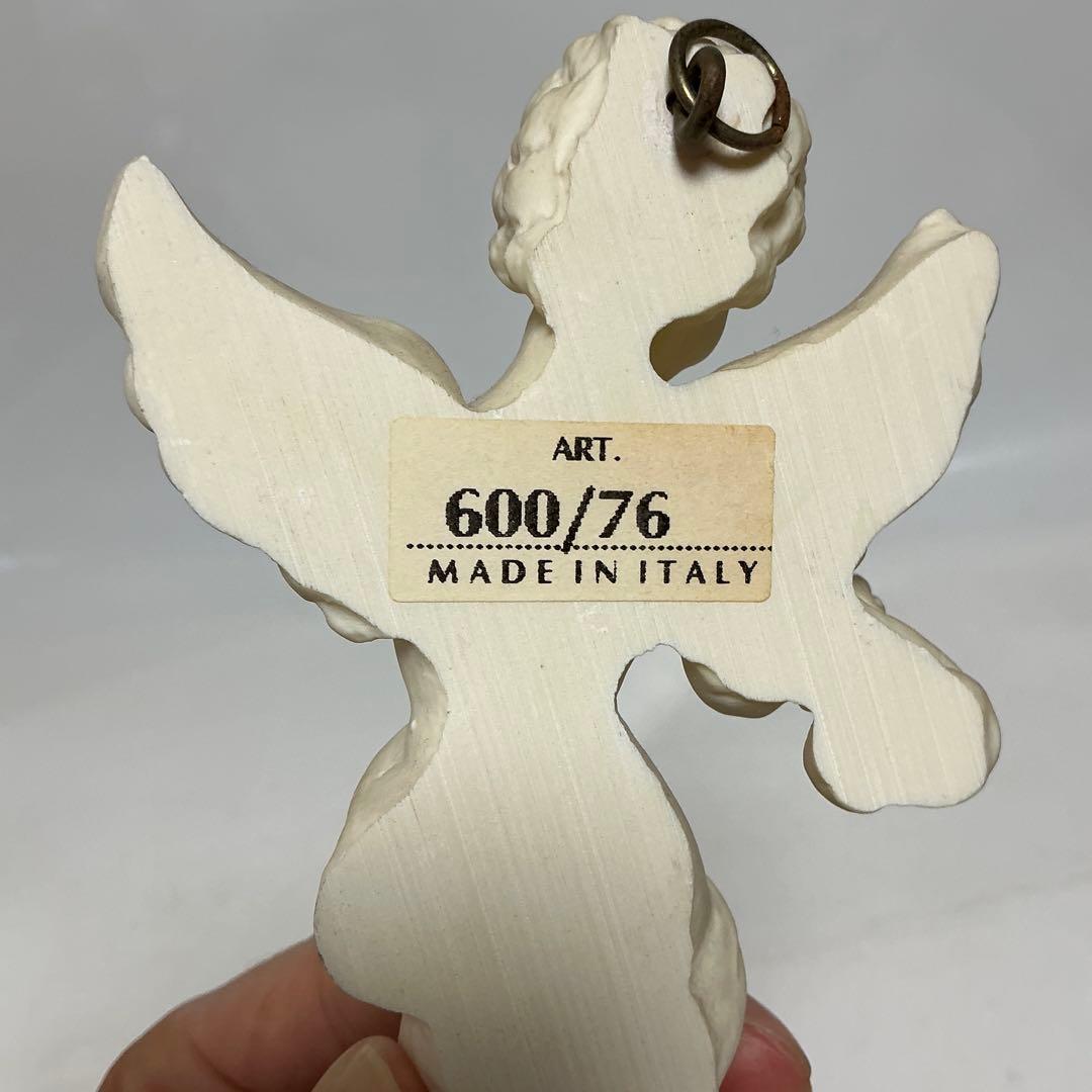 ホワイト天使　置物　壁掛け　イタリア製