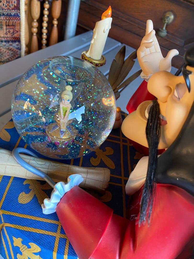 フック船長とティンカーベル　スノーグローブ　オルゴール　ピーターパン ディズニー