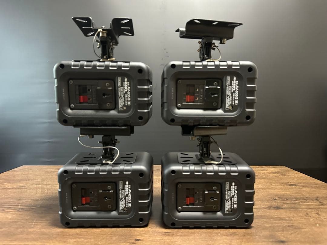 massive　AV-635Ⅱ(B)　 天吊りキット付き スピーカー　4個