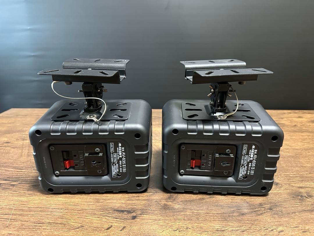 massive　AV-635Ⅱ(B)　 天吊りキット付き スピーカー　4個