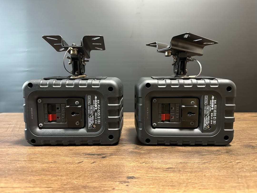 massive　AV-635Ⅱ(B)　 天吊りキット付き スピーカー　4個