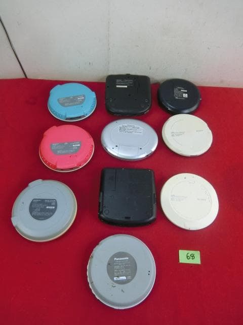 68：SONY・AIWA 他　ポータブルCDプレーヤー　計10点　ジャンク