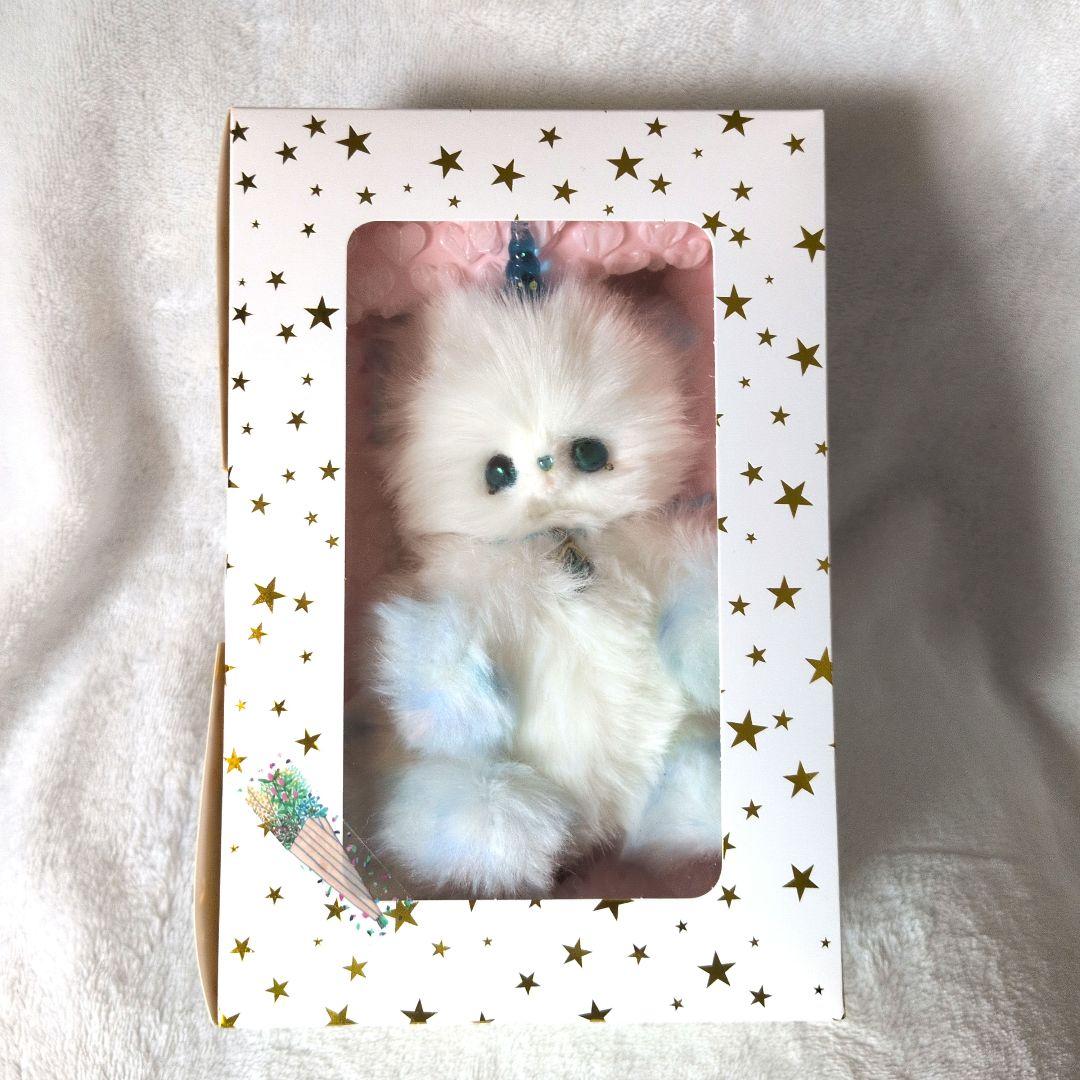 幻獣　ぬいぐるみ　アートドール　天使　ハンドメイド　ブルー　箱付き