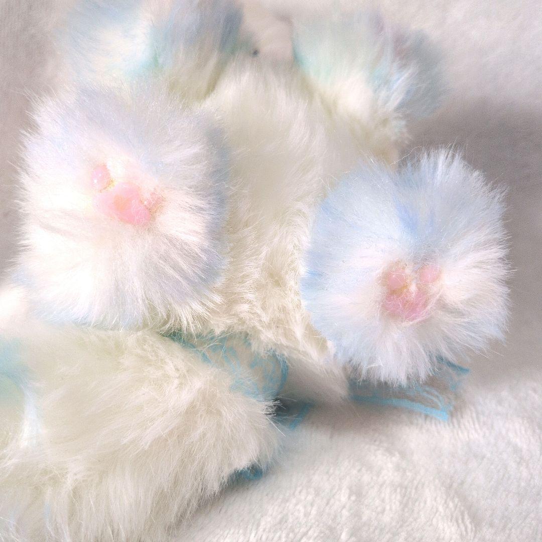 幻獣　ぬいぐるみ　アートドール　天使　ハンドメイド　ブルー　箱付き