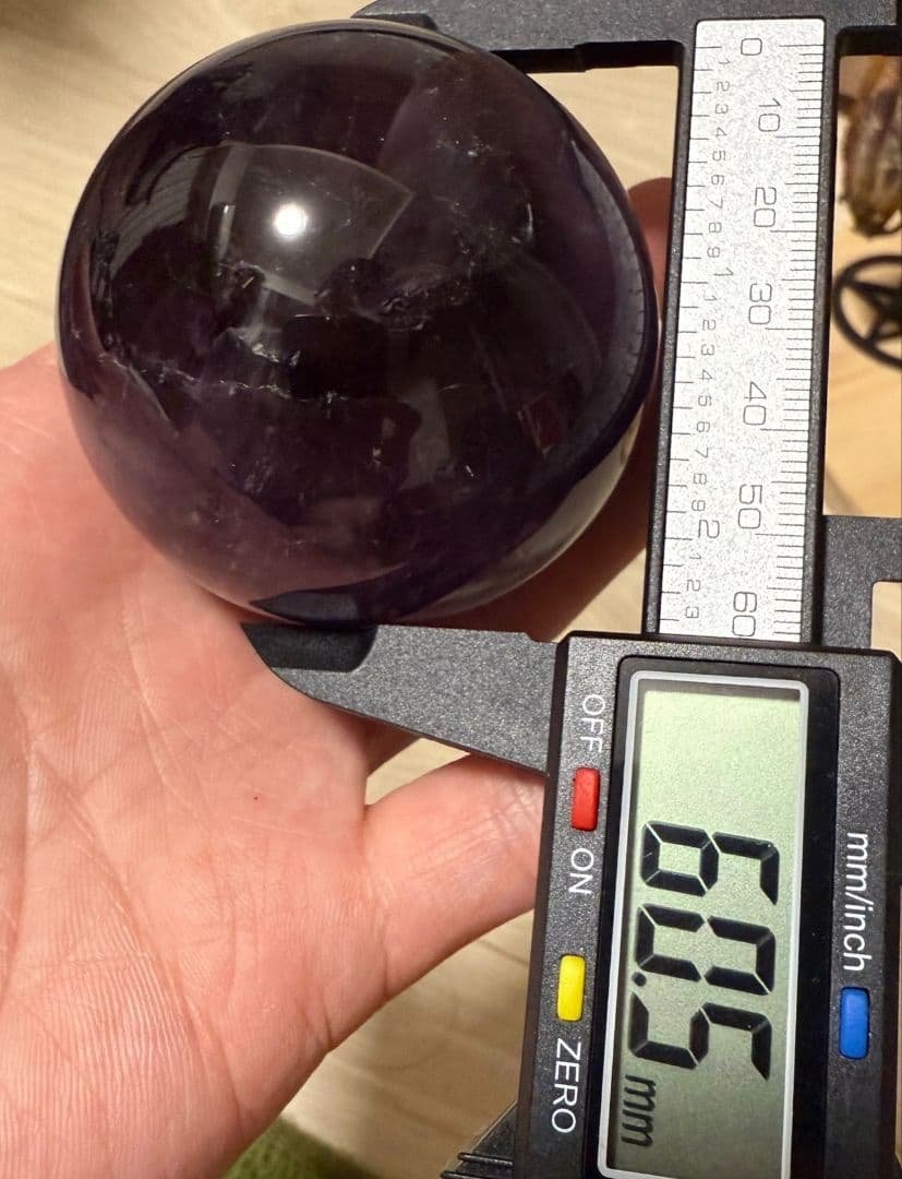 【激レア】三方向トラピッチェアメジスト　スフィア