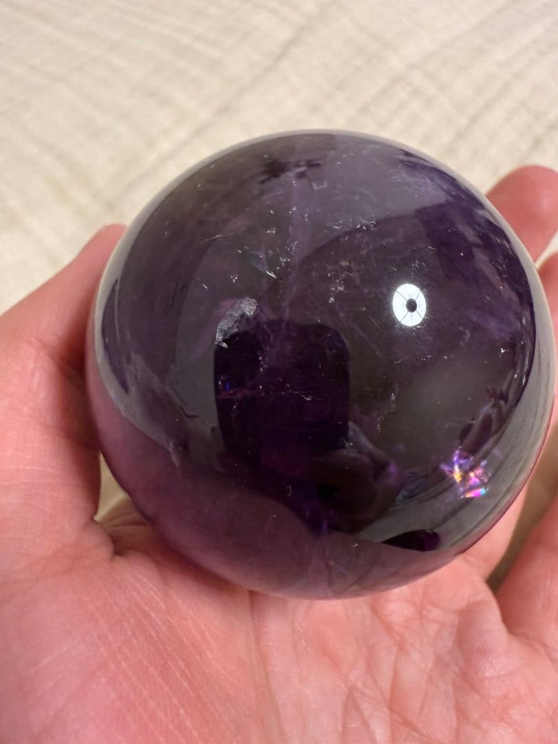 【激レア】三方向トラピッチェアメジスト　スフィア