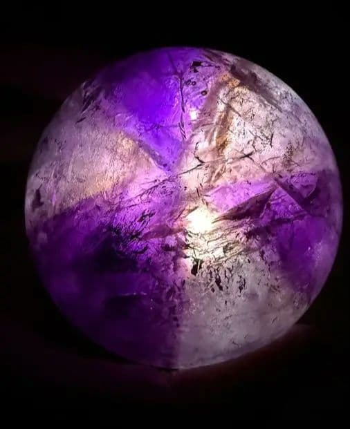 【激レア】三方向トラピッチェアメジスト　スフィア