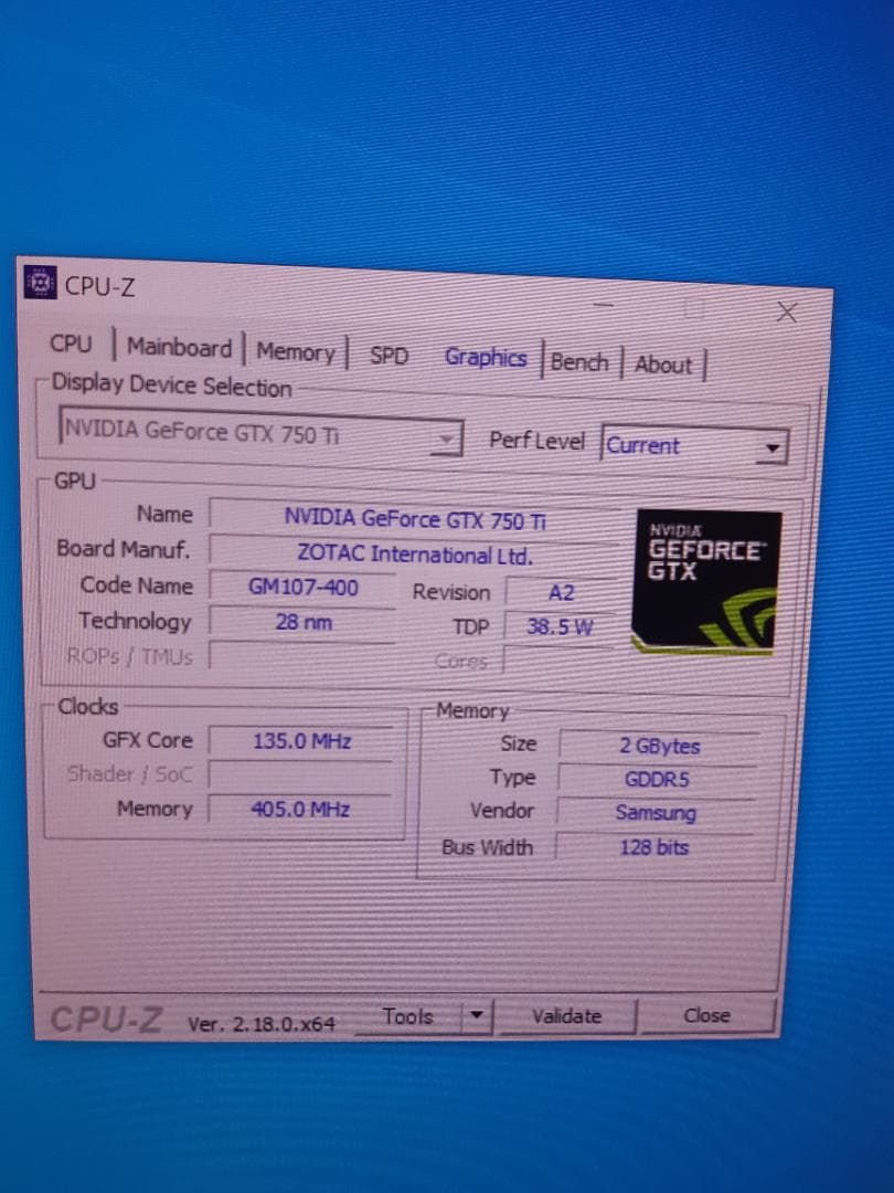 自作PC　RYZEN5 1600・8GB・128GB・GTX750Ti
