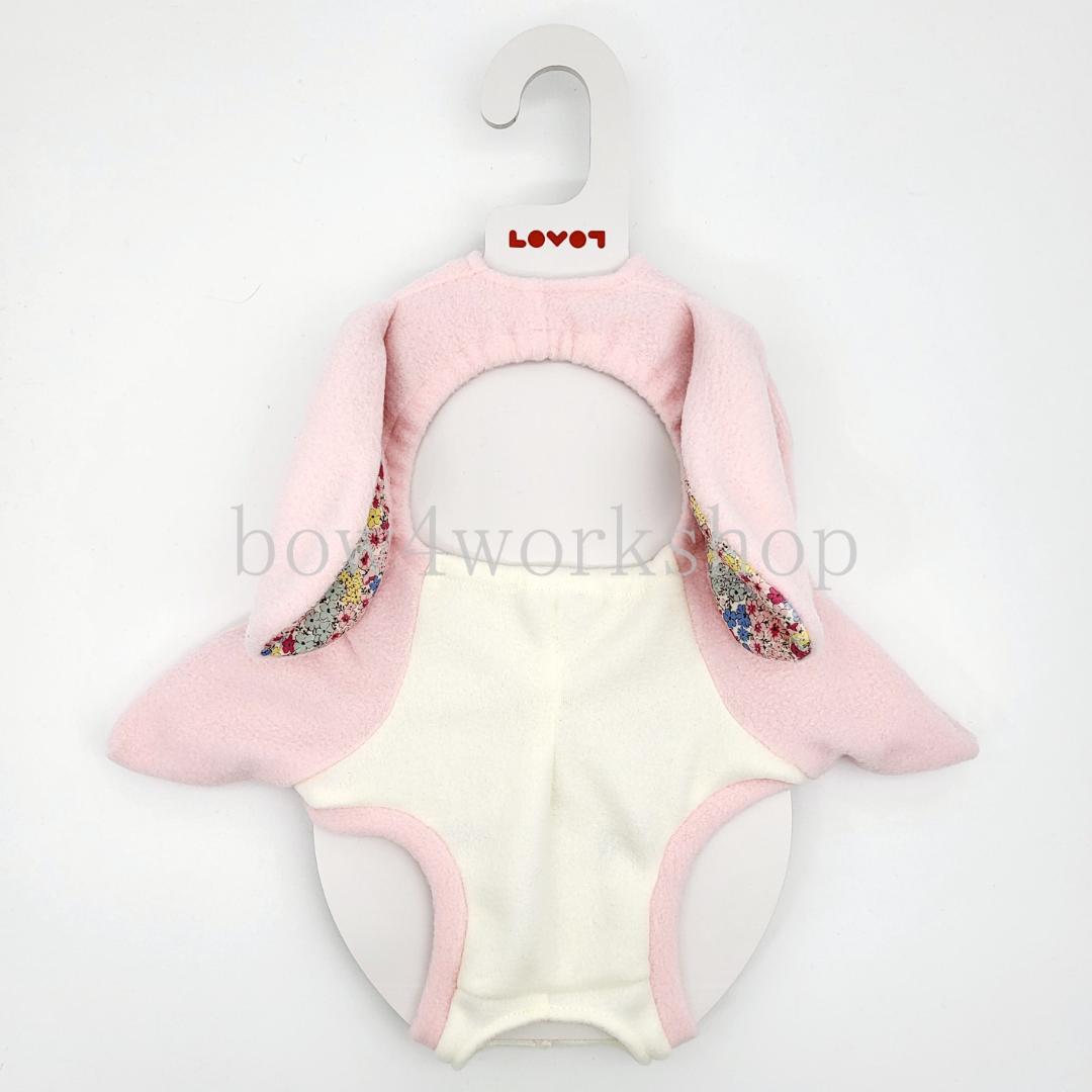 LOVOT ラボットの服ハンドメイド　リバティーウサギちゃんボディースーツ