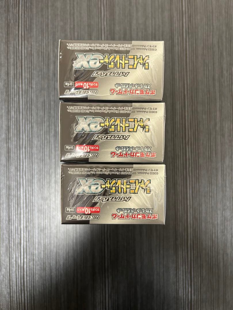 ポケモンカードゲーム シャイニートレジャー　新品　未開封　シュリンク付き3BOX