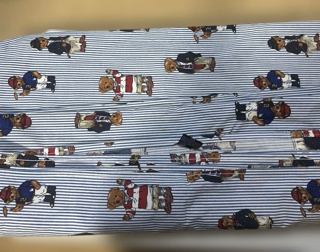 ラルフローレンフィッティドシーツ　ワイドキングサイズ