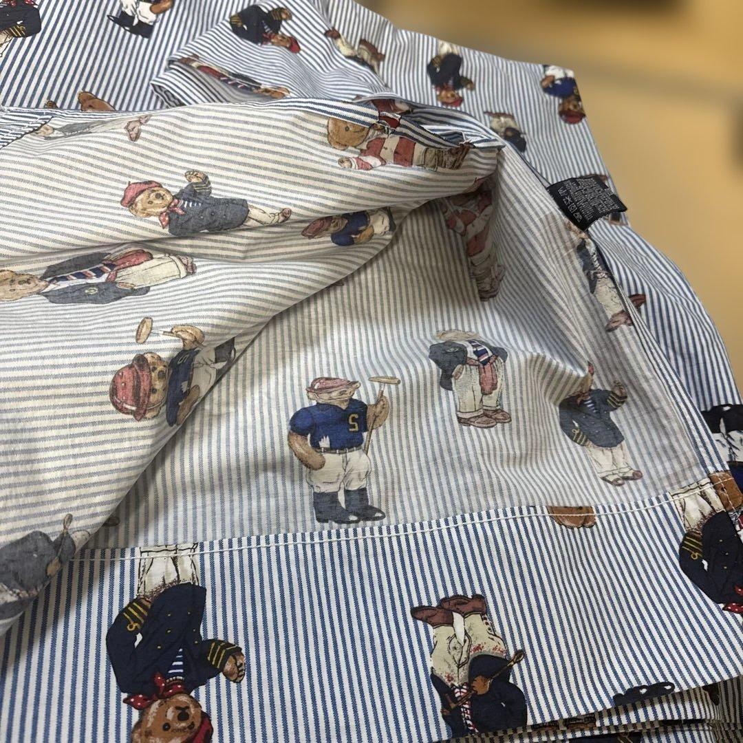 ラルフローレンフィッティドシーツ　ワイドキングサイズ