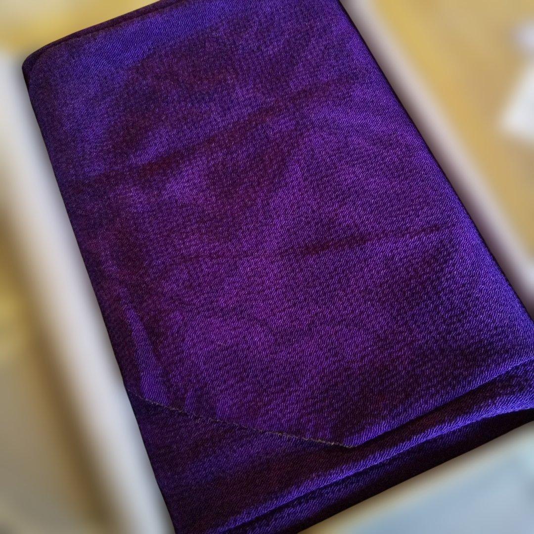 紫の染め模様 風呂敷 正絹