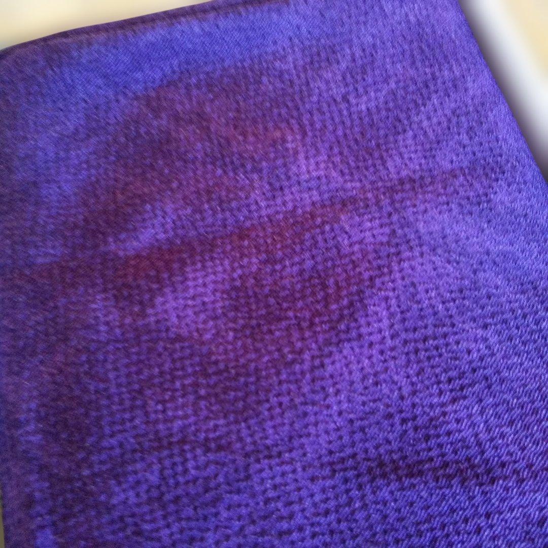 紫の染め模様 風呂敷 正絹