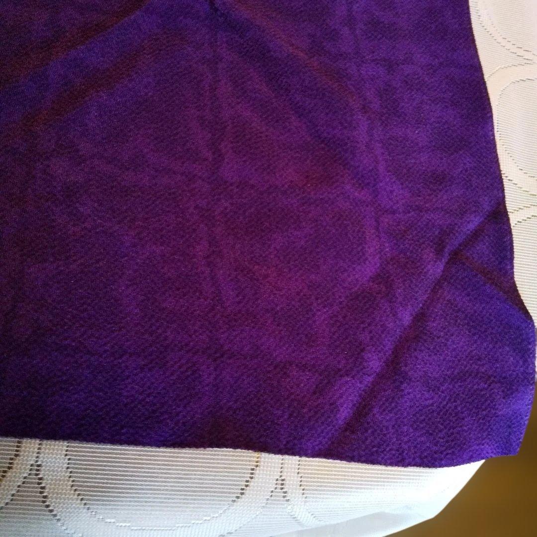 紫の染め模様 風呂敷 正絹