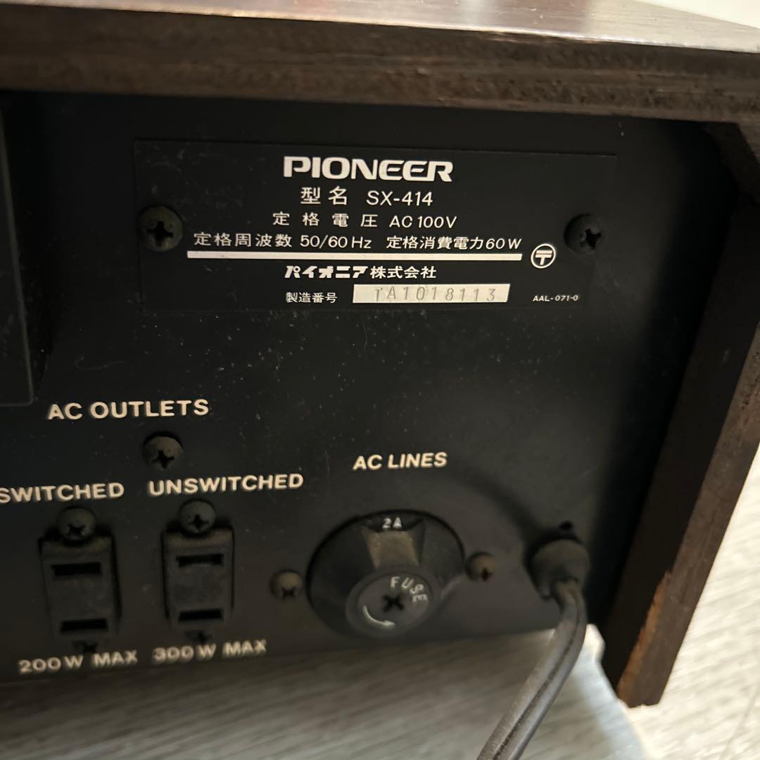 ジャンクPIONEER STEREO RECEIVER MODEL SX-414