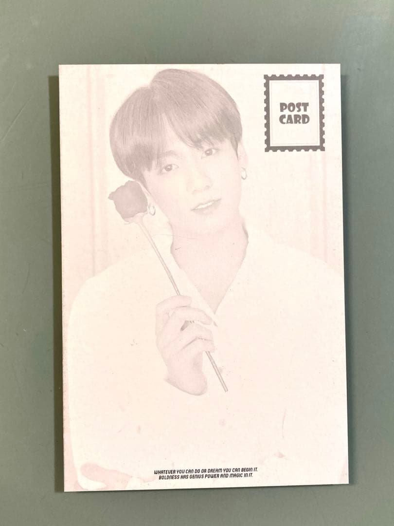 ジョングク直筆サイン入り公式ポストカード写真…BTS…防弾少年団…