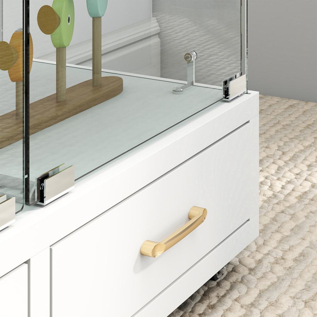 幅81.5×奥行37×高さ167.5cm コレクションケース 両扉タイプ 4段