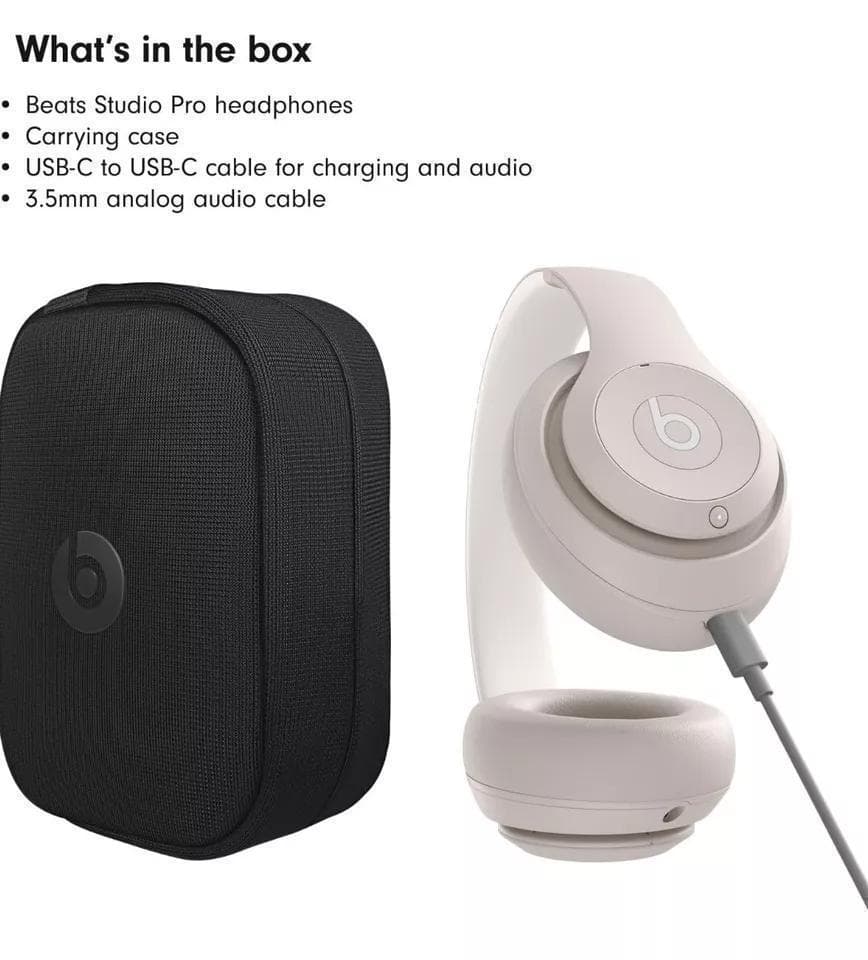新品開封 Beats Studio pro ヘッドホン サンドストーン