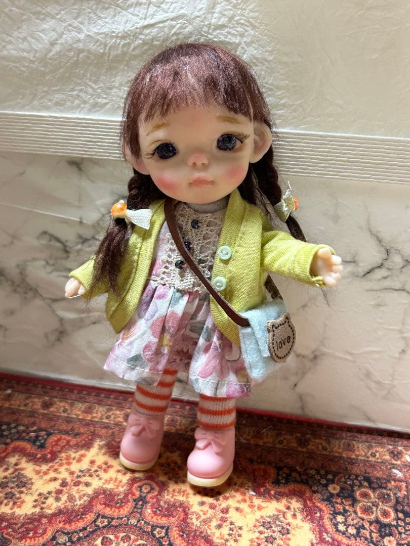 suzuran ドール　樹脂粘土ベビー　 樹脂粘土ドール　女の子