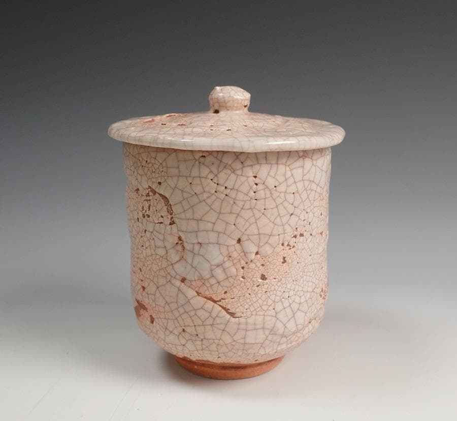 楽山 蓋付 蟹 湯呑