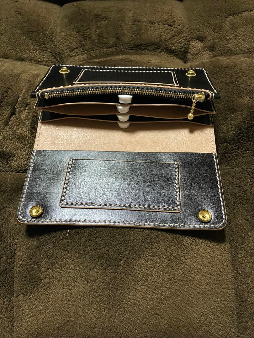 トラッカーウォレット　長財布　ハンドメイド