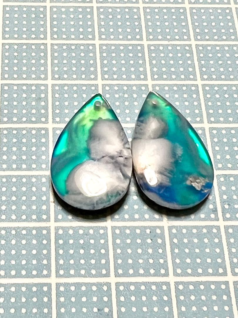 ★daisy★❤️ プルームアゲート　ダブレットオーロラ　14kgfピアス