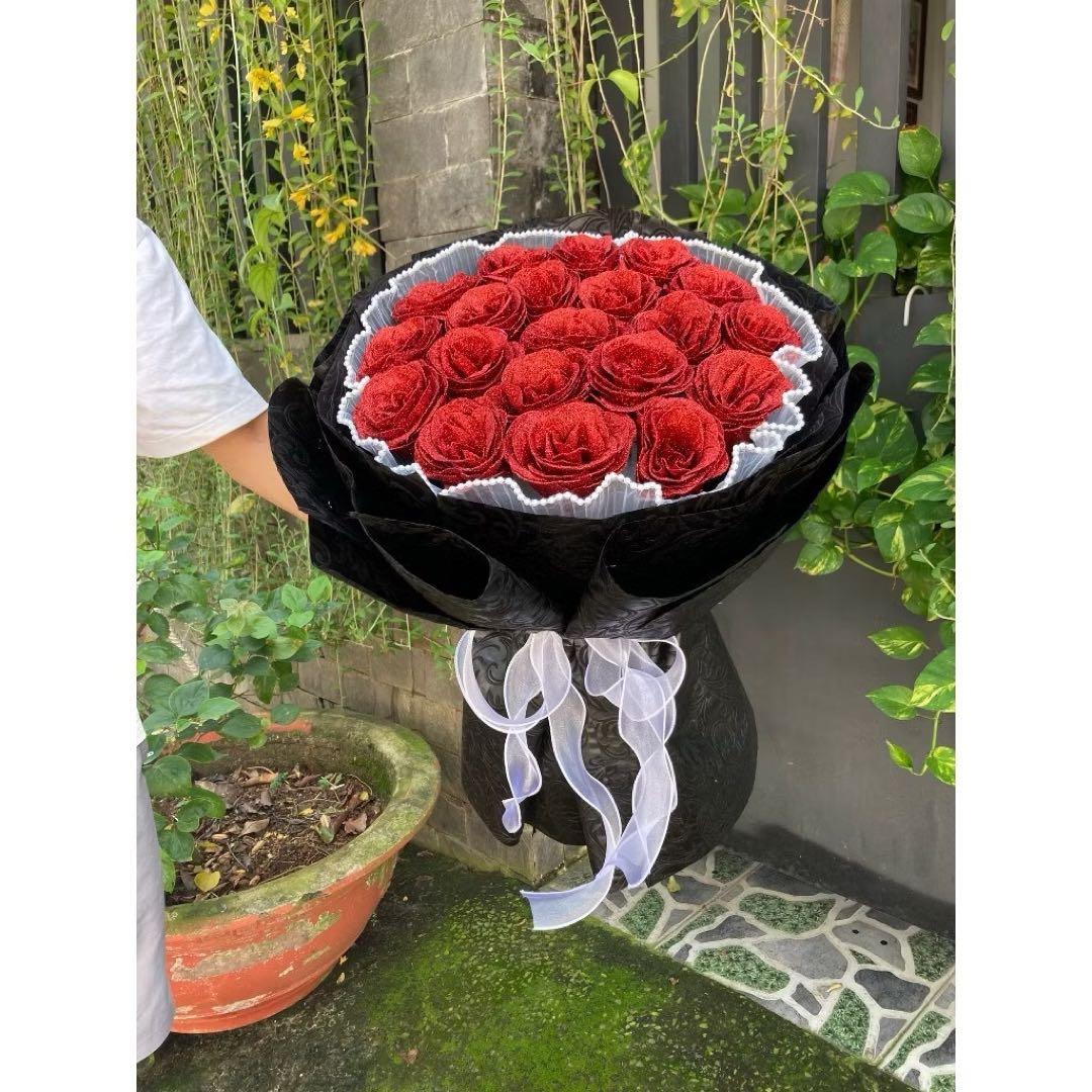 ソープフラワー青薔薇 お誕生日 ・記念日 プレゼント 花束