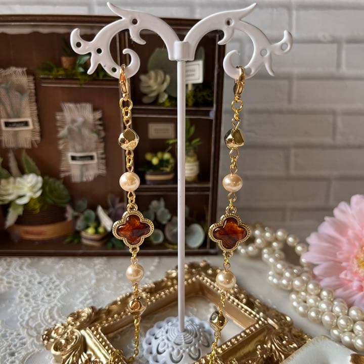 ♪ ❤️ アンティーク　ビーズ　マスクチェーン　メガネチェーン　ハンドメイド