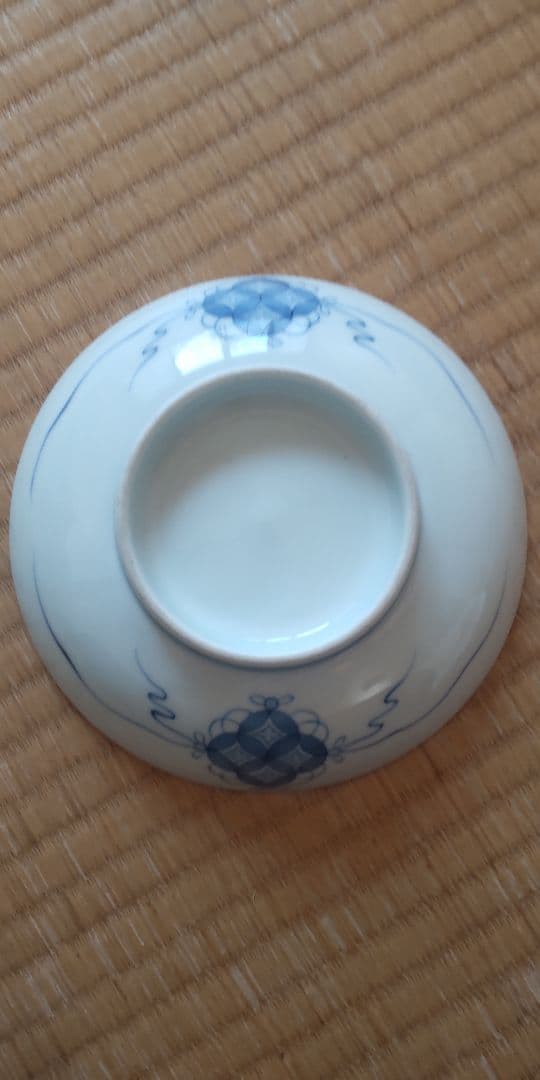 希少　鍋島焼　5寸皿　唐子柄　平戸　染付