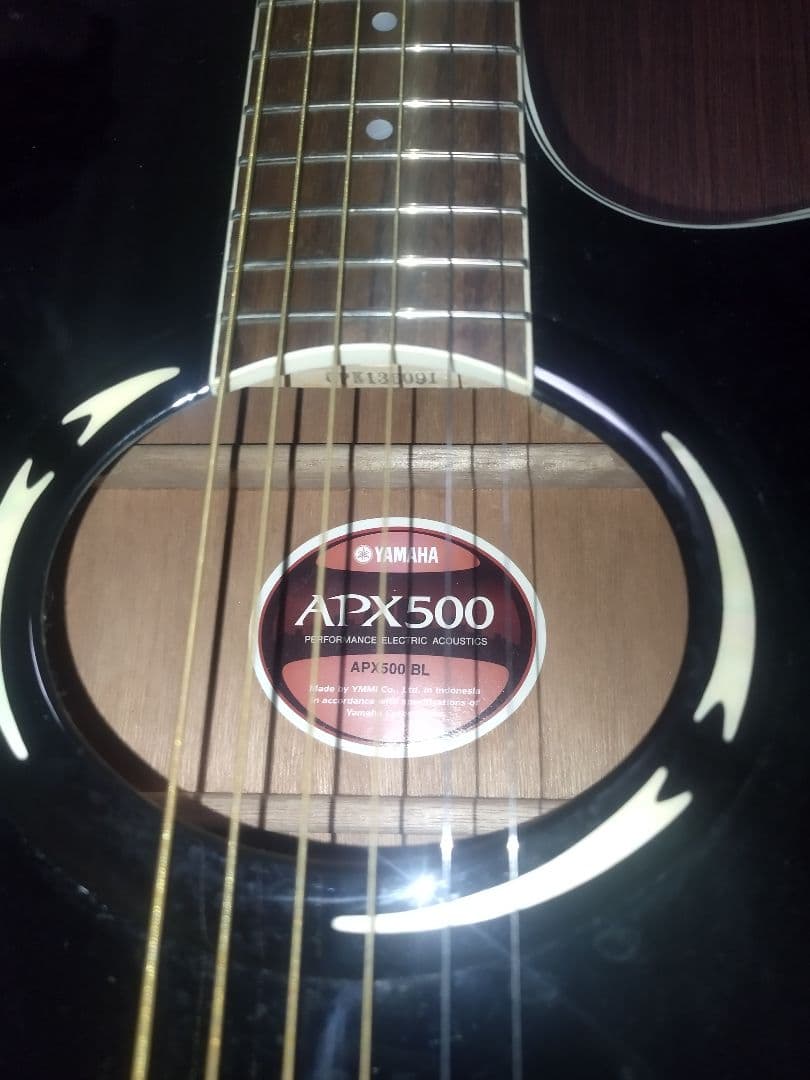 YAMAHA APX500エレアコ廃盤レア！ソフトケースチューナー弦付ヤマハBL
