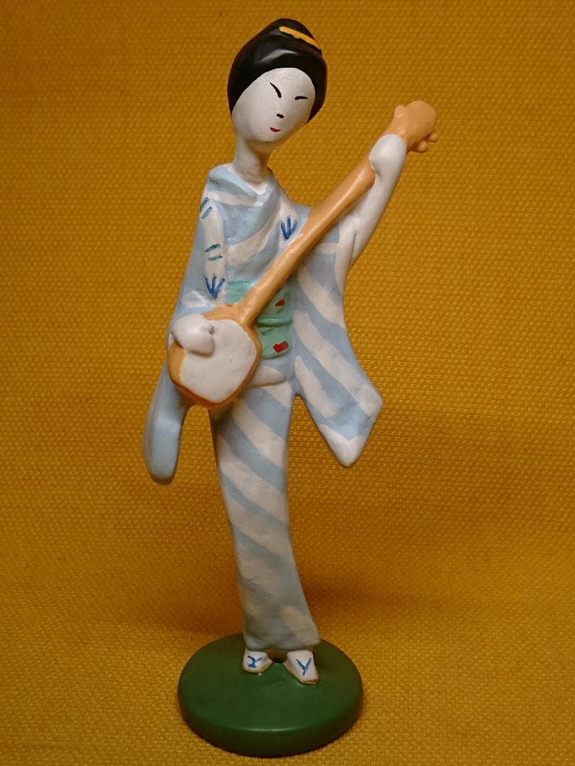 【美品】人形　伊豆の踊子　彫像　置物　インテリア　工芸品　美術品　A2908