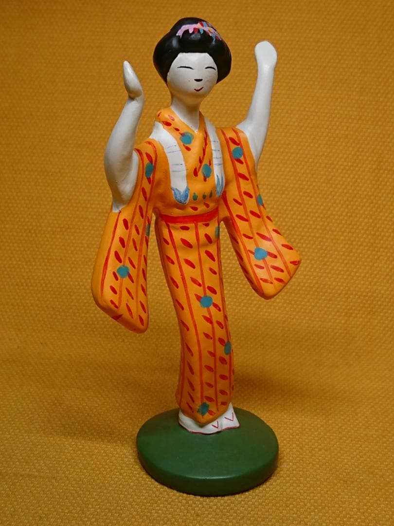 【美品】人形　伊豆の踊子　彫像　置物　インテリア　工芸品　美術品　A2908