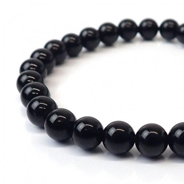 モリオン ラウンド 6mm 内周15.5cm ブレスレット [X1834]