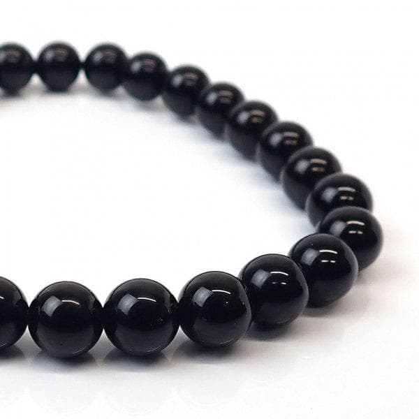 モリオン ラウンド 6mm 内周15.5cm ブレスレット [X1834]