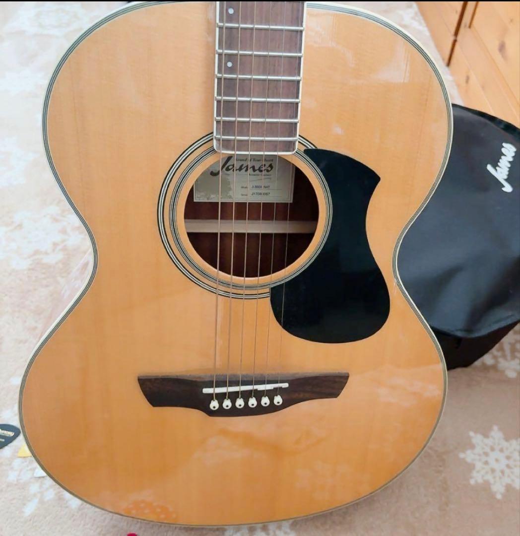 James アコースティックギターとケースなど　9点セット　美品