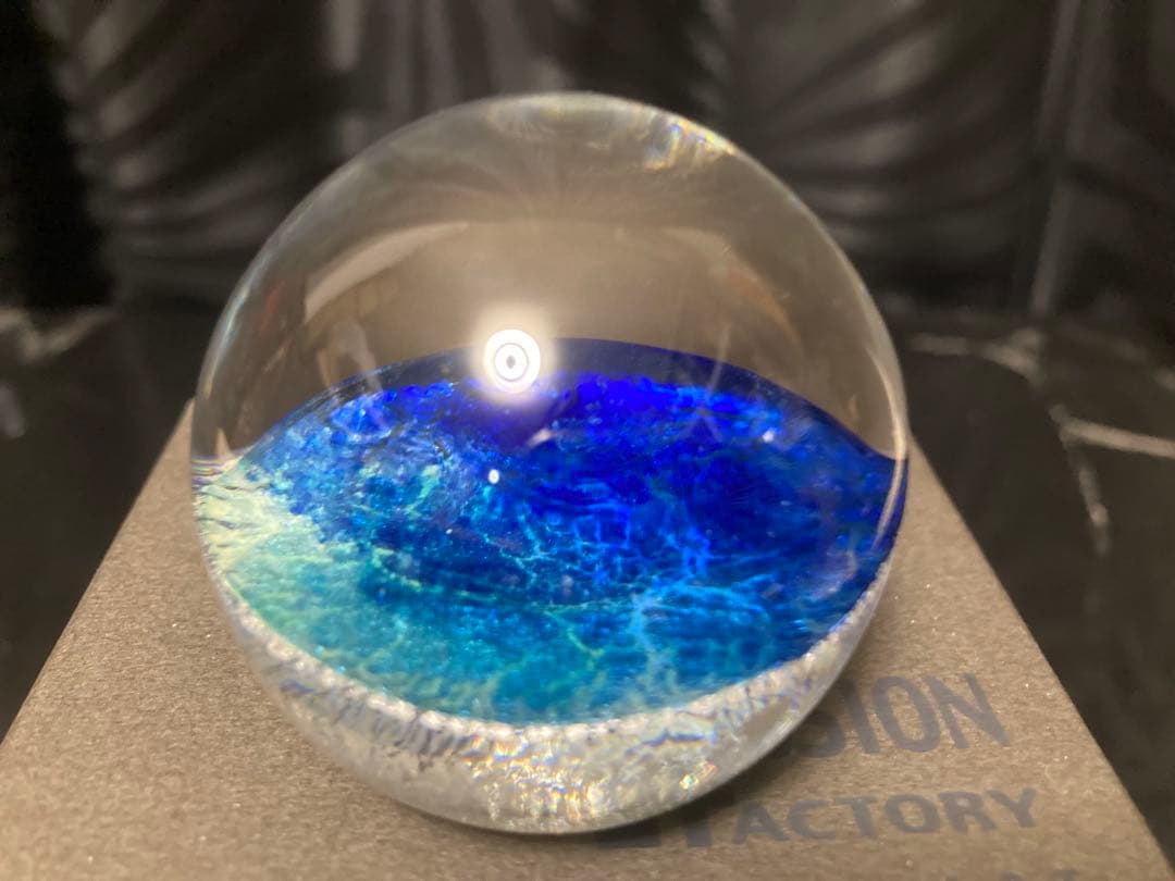 ノグチミエコ 四季球 夏 ◆ ガラス アート オブジェ 【送料無料】