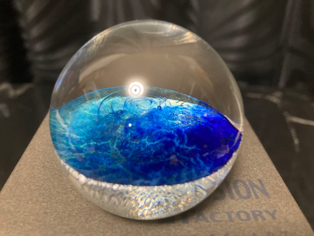 ノグチミエコ 四季球 夏 ◆ ガラス アート オブジェ 【送料無料】