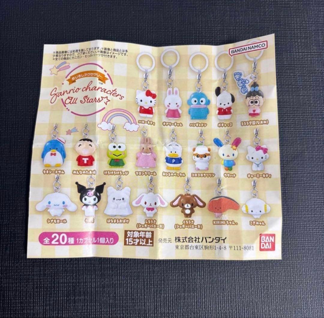 サンリオキャラクターズ　オールスター　めじるしアクセサリー　コンプリート