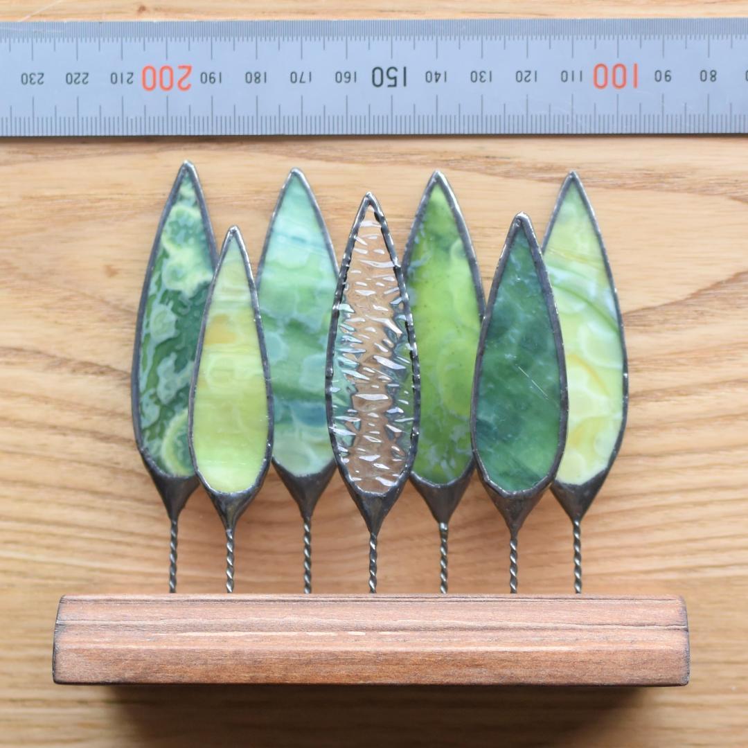 もんちゃんまま・木立ち　ステンドグラス(STG209)