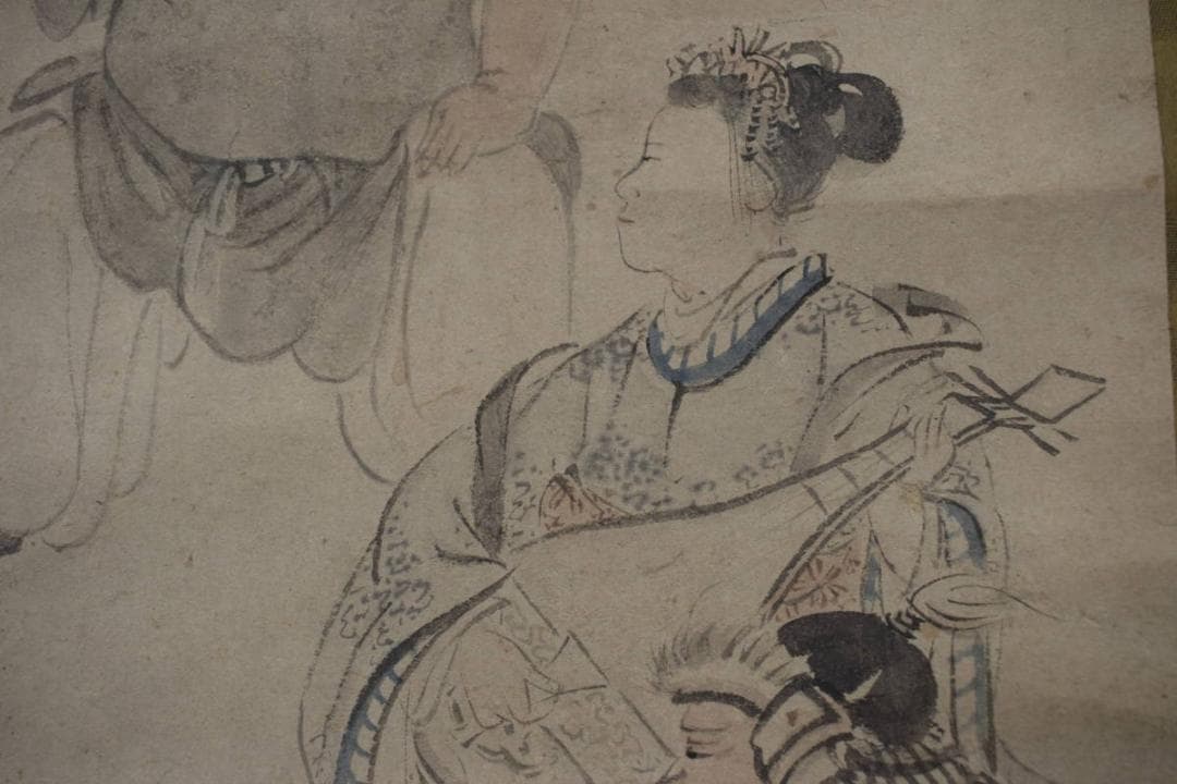 【真作】古市金峨/七福神之図/掛軸☆宝船☆Z-475