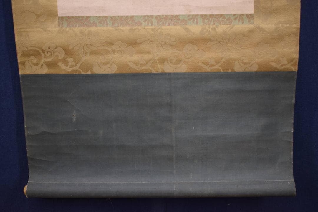 【真作】古市金峨/七福神之図/掛軸☆宝船☆Z-475